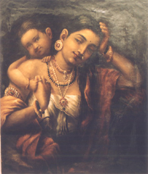 Yasodha and Krishna