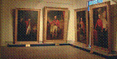 View of the portraits in the refurbished gallery